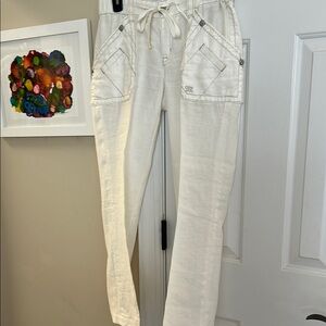 White Drawstring Pants